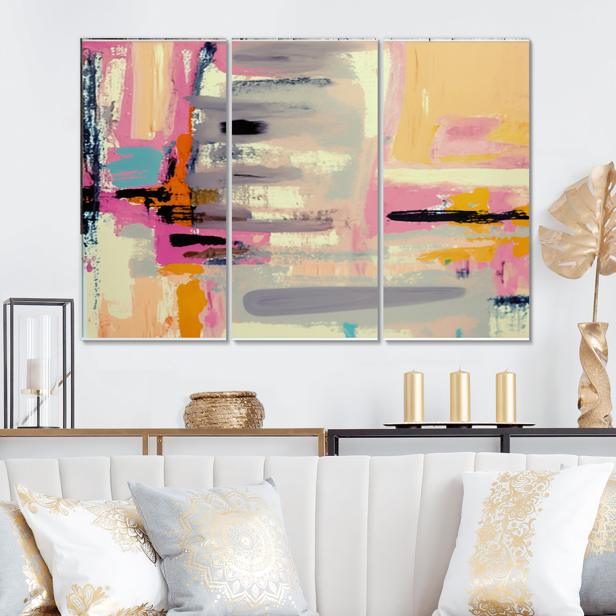 Ivy Bronx Autumn Of Retro Groove Abstract Expressionism - Abstract Wall ...