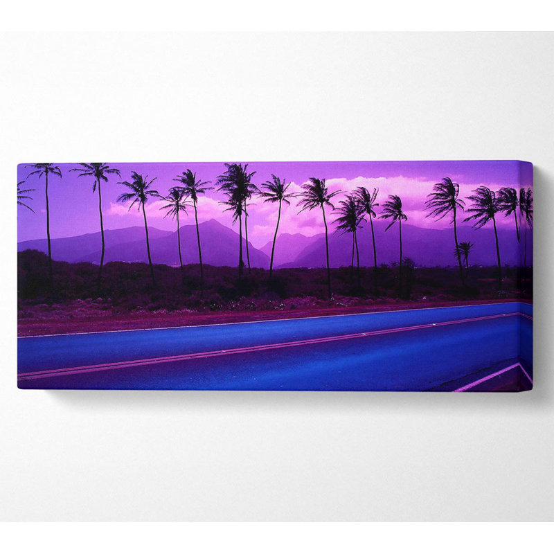 Roadside Trees - Wrapped Canvas Print, 50.8cm H x 121.9cm W x 10cm D