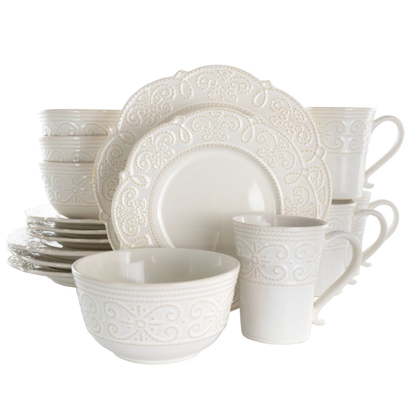 Stoneware Dinnerware Set 16 Piece - Service for 4