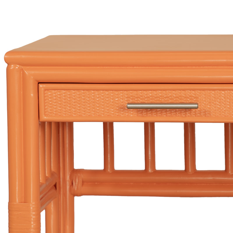 Colony Writing Desk, Citrus Orange