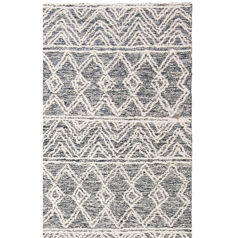 Gardea Hand Tufted Wool And Cotton Southwestern Rug, Square 5'