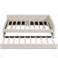 Lit plateforme tapissier avec chargement USB et lit gigogne-1406816583
