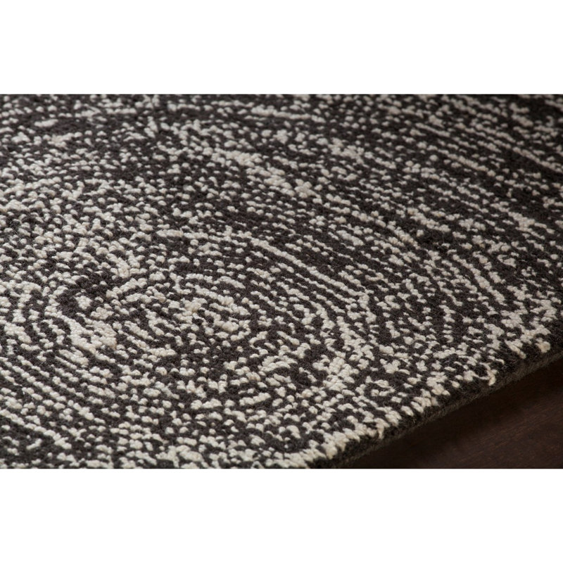 Navyan Gray Area Rug, Black/Purple, Rectangle 7'9" x 10'6"
