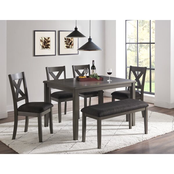 Gracie Oaks Valia 6 - Piece Dining Set & Reviews | Wayfair