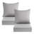 Outdoor Deep Seating Cushion loveseat of 2 -Waterproof, Detachable Cover 24"x24"x4"+22.5"x24"x6.5"-1055974327