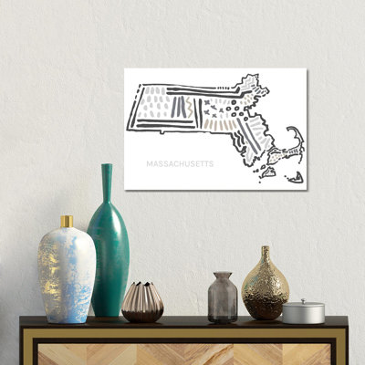 Massachusetts by Statement Goods - Wrapped Canvas Gallery-Wrapped Canvas Giclée