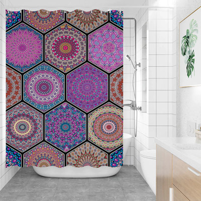 Ensemble de rideau de douche Mekih