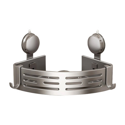 Étagère de coin triangulaire à ventouse pour salle de bain