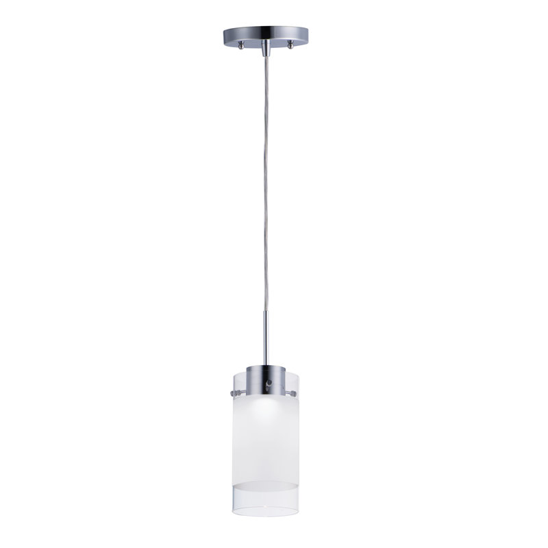 Luminaire suspendu à cylindre simple 1 lumières Ellert
