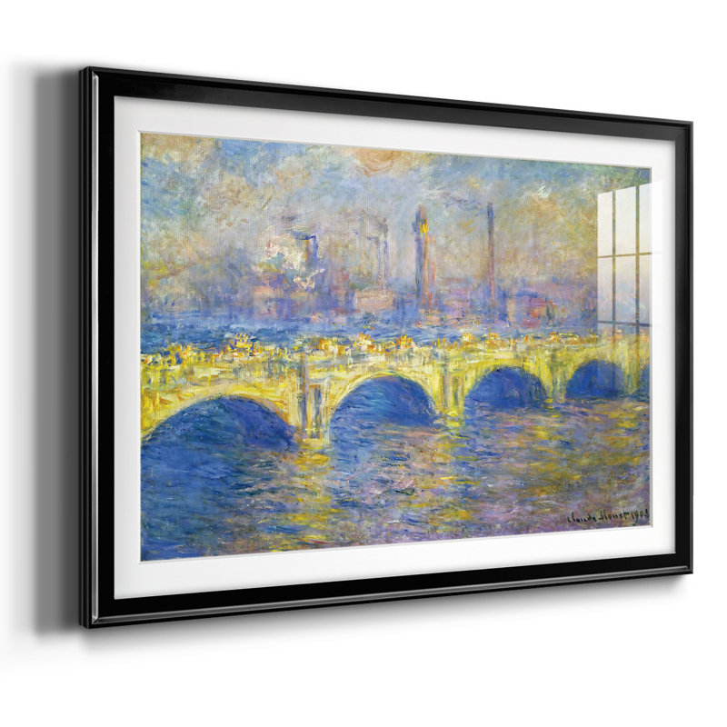 Waterloo Waterloo, Sunlight Effect, 1903 02, reproduction d'art encadrée, Noir, H 15 po x l 21 po x P 1,5 po