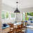 Dunellen 1 - Light 17.7-Inch Matte Black Single Dome Pendant for Farmhouse Dining Room kitchen Island-1402503945