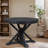 Retro Functional Extendable Dining Table With A 12" Leaf For Dining Room And Living Room-1996917165