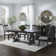 Dareld Trestle Table Set w/ Upholstered Chairs