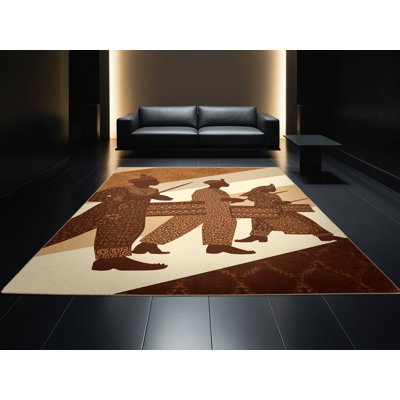 Tapis marocain d'inspiration mondiale Osnas Parade Drummers