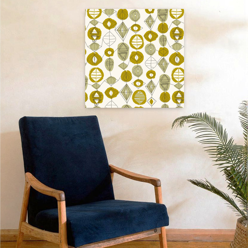 Atomic Art 3 Abstract Contemporary Art, 24" H x 24" W