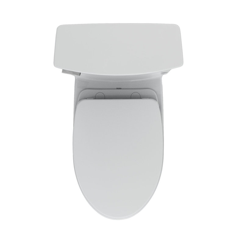 TOTO Soirée 1.28 GPF 1 Piece Elongated Universal Height Skirted Toilet with CeFiONtect, Cotton