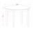 5 Piece Dining Room Furniture Set Includes a Round Kitchen Table and 4 Dining Chairs, 42x42 Inch, Cappuccino-125408129-125408127