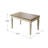 Solid Wood Redoak beech white and gray Dining Table-24373708