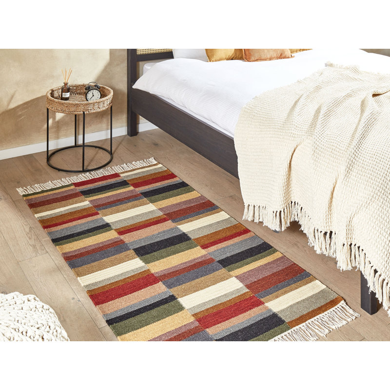 Cosima Striped Hand Woven Area Rug, Rectangle 80 x 150cm