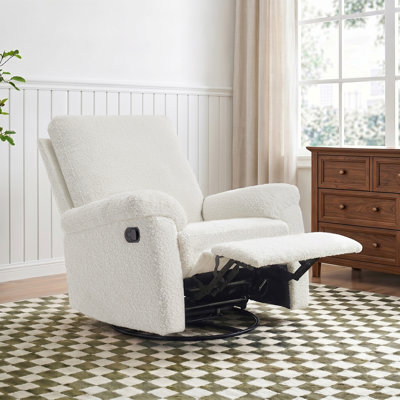 Fauteuil inclinable manuel pivotant à bascule 35 po de large avec dossier à oreilles