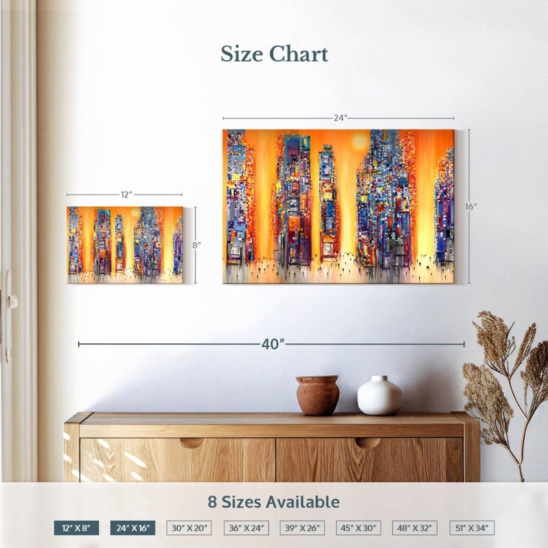 Avery Urban Sunset I, H 16 po x l 24 po