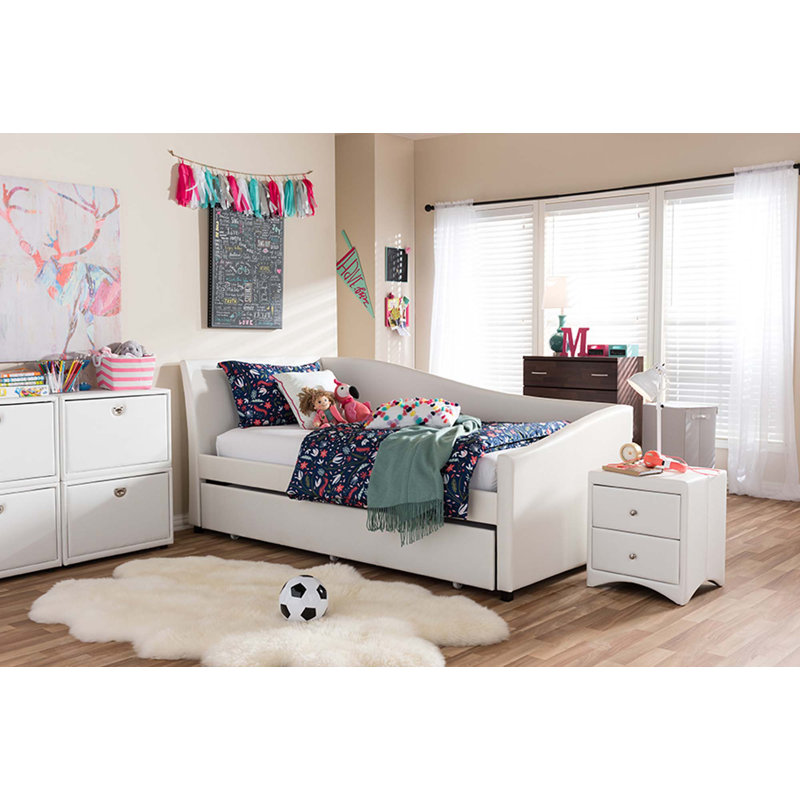 Lit simple en bois massif avec couchette Brideshead