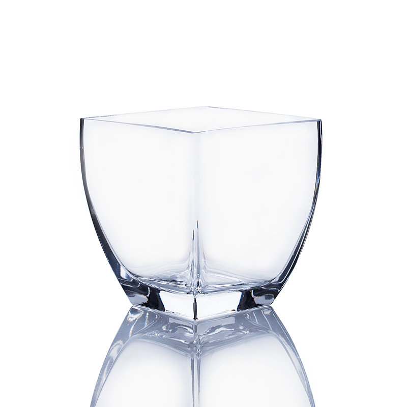 Porte-bougie en verre vase