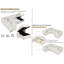 Canapé modulaire en U 108,6 po