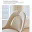 Chaise de salle à manger avec repose-pieds en cuir French French-644026076
