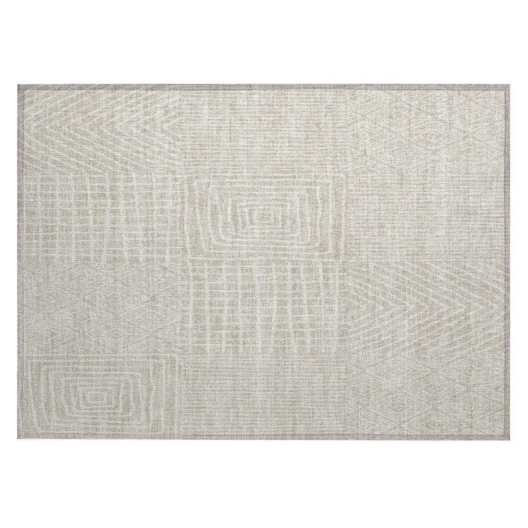  Machine Washable Indoor/Outdoor Chantille ACN990 Green Area Rug