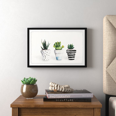 " Succulent Trio II " Painting Print