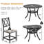 Ensemble de table de salle à manger extensible 5 pièces 35,4 po-414555634-420003072-420003078