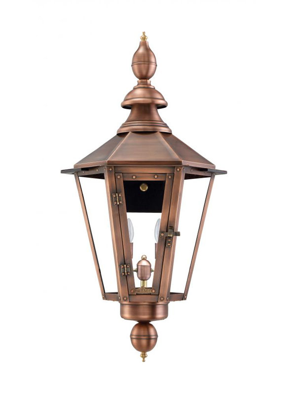 Vicksburg Outdoor Wall Lantern, 27" H x 20" W x 20" D