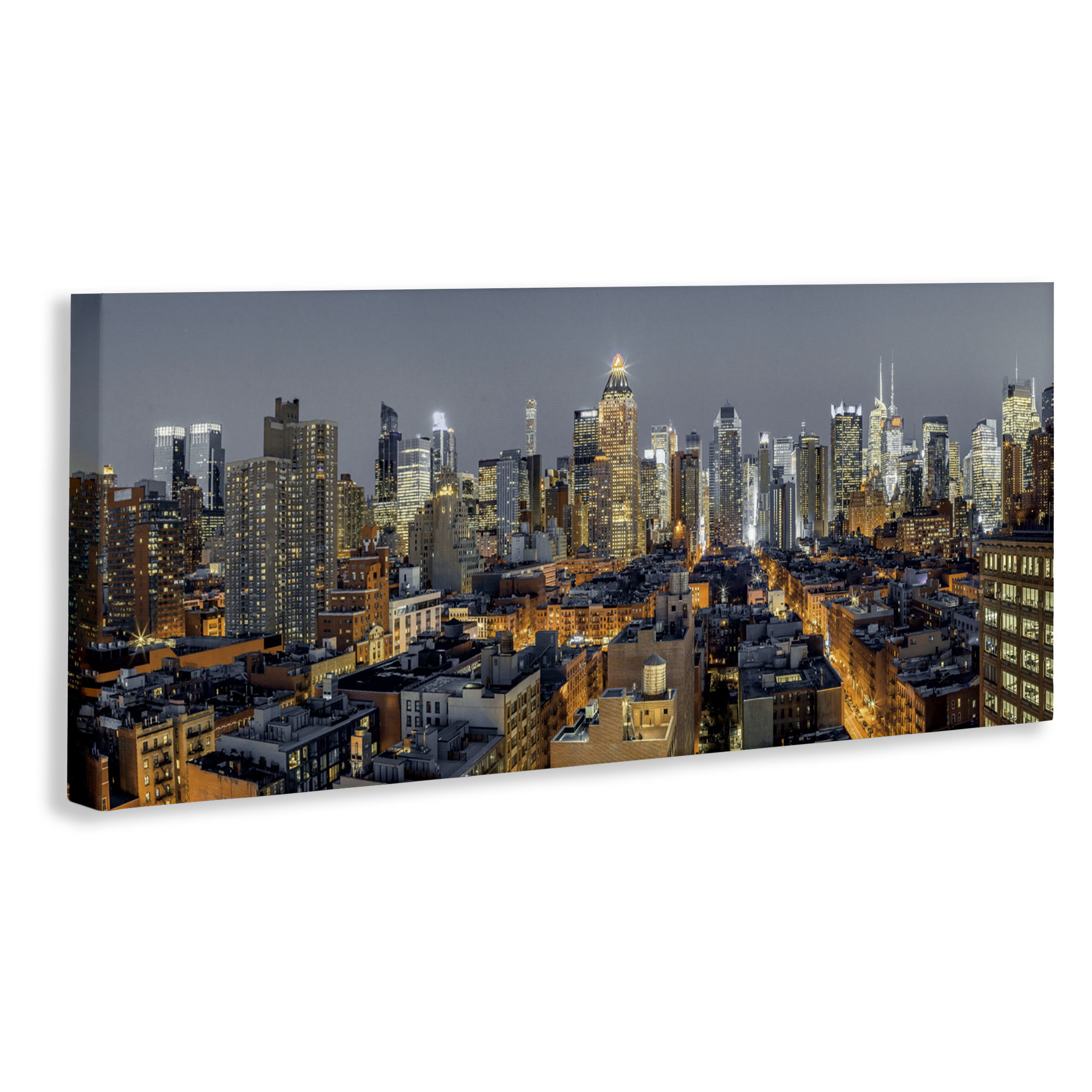 Ebern Designs Evening in New York City Canvas, design by Assaf Frank ...