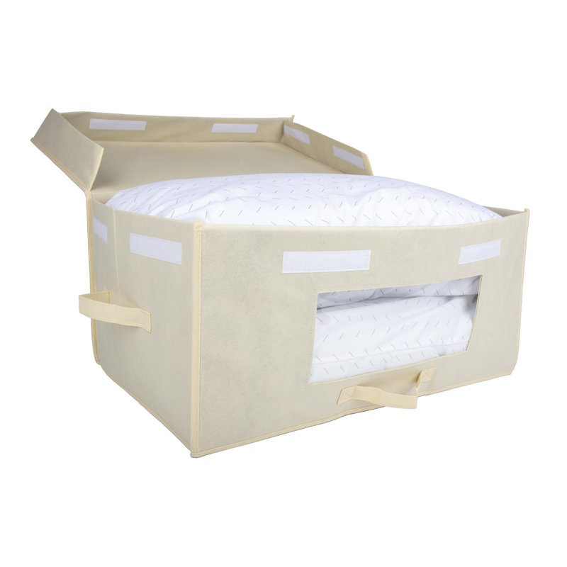 Rangement sous le lit en tissu, Ivoire