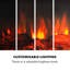 Vulsini Klarstein 100cm W Black Electric Fireplace with 1.9 BTU