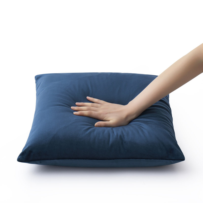 Atkison Velvet Scatter Cushion Cover (Set of 4), Blue