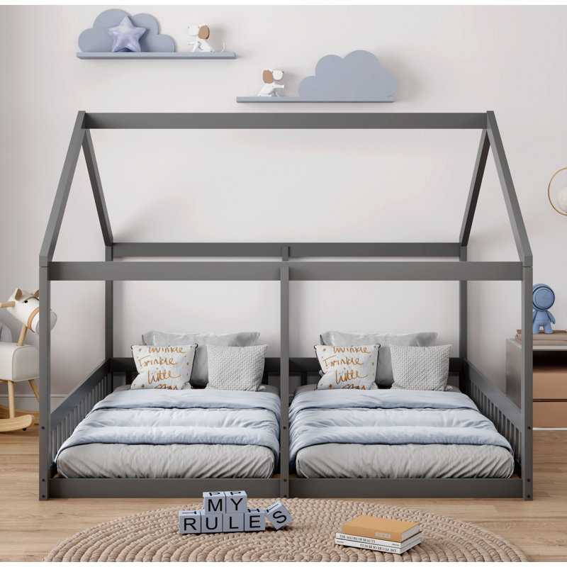 Schwabe Twin Bed by Isabelle & Max, Gray