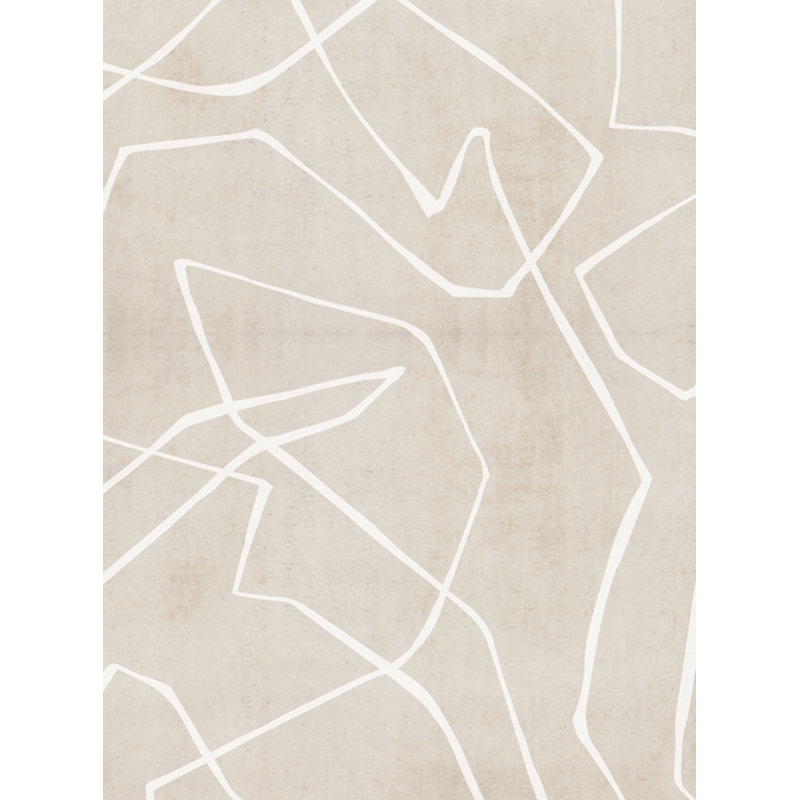 Christylee Peel & Stick Abstract Roll, Beige,  2' W x 18' H