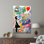 Toile imprimée: Banksy Girl Graffiti Art - Modern Wall Decor, 1P WhiteFramedCanves