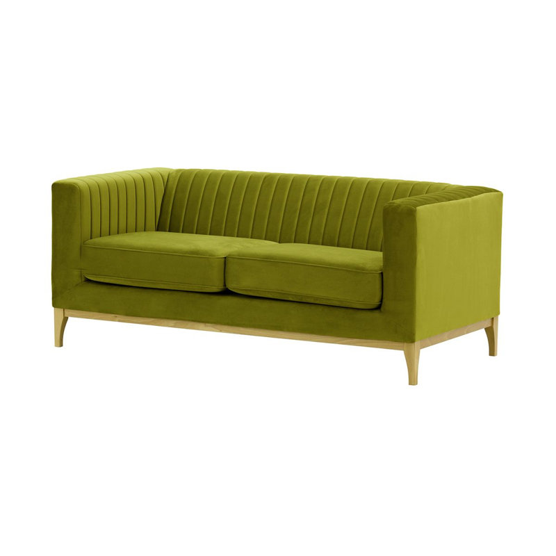 Antowine 2 Seater Sofa, Green Velvet