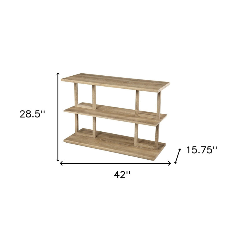Console de 42 po avec deux tablettes
