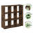 Furinno Cubicle Open Back Decorative Cube Storage Organizer, 9-Cube, Amber Pine-1236605633-1209442667