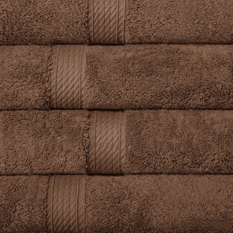 Coton luxueux et hautement absorbant Renata, Chocolat