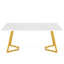 Unfinished Metal Base Dining Table-889820310-889820309