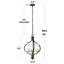 Lustre empire unique à 3 lumières Acari-252794624-252794625