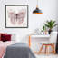 Giclée encadrée de papillon rose discret, design par Carol Robinson-2074463625-2074463624