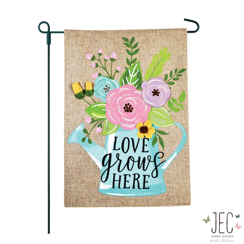 Double Sided 18 in. H x 12.5 in. W Polyester Mother's Day Garden flag