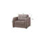 Fauteuil en tissu beige avec rangement - Collection, convertible de style élégant, caractéristique