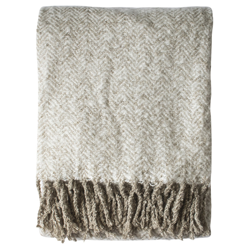 Ehrenfeld Plain Throw Blanket, Taupe